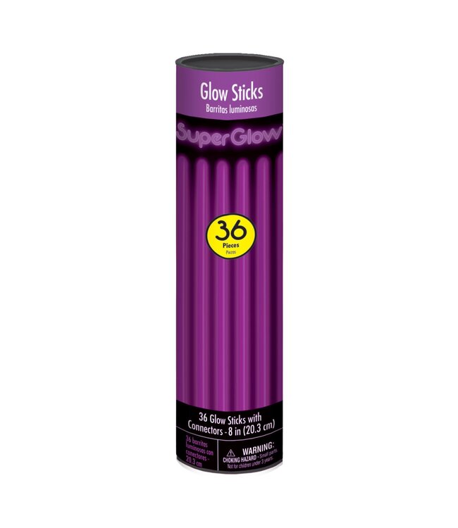 Purple Glow Sticks - 36ct