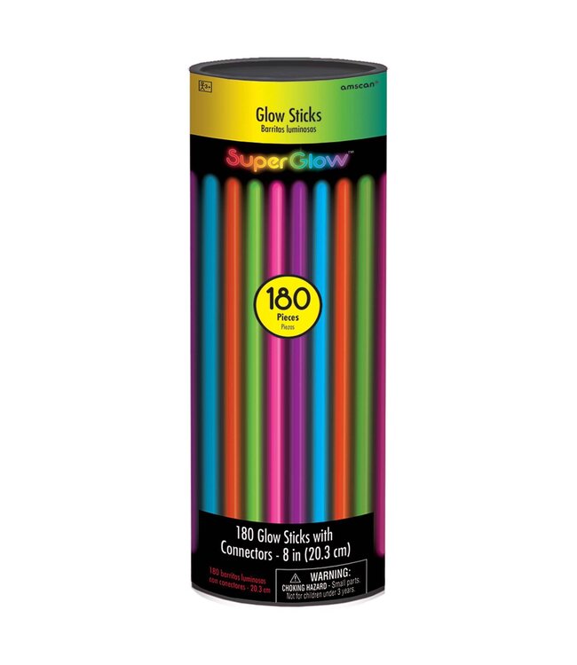 Multi Color Glow Sticks - 180ct
