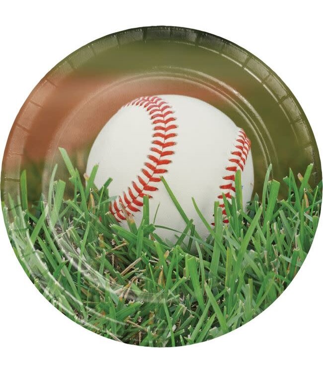 Creative Converting Baseball Lunch Plates - 8ct