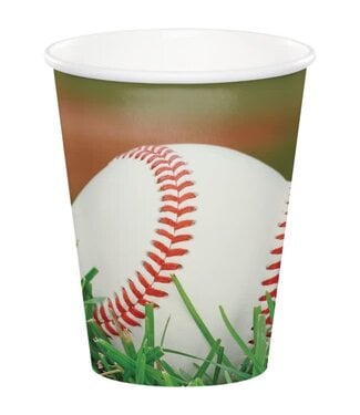 Creative Converting Baseball 9oz Cups - 8ct