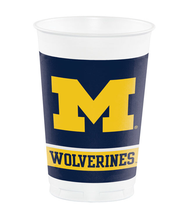Creative Converting Michigan Wolverines 20oz Cups - 8ct