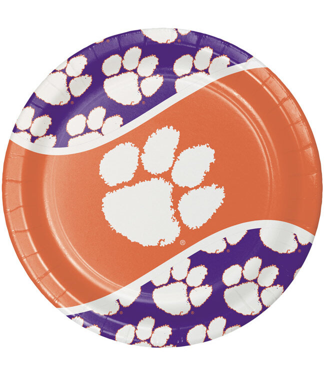 Creative Converting Clemson Tigers Lunch Plates - 8ct
