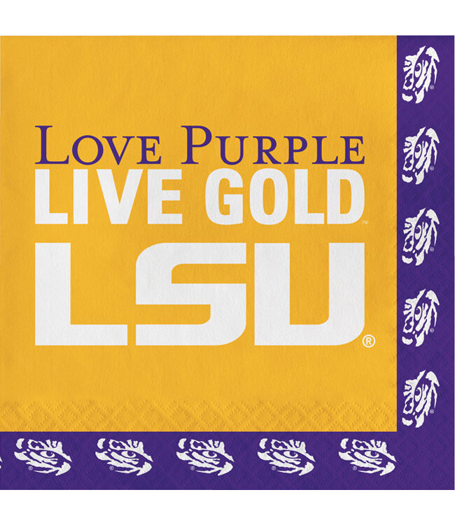 Creative Converting LSU Tigers Lunch Napkins - 20ct