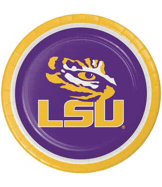 Creative Converting LSU Tigers Lunch Plates - 8ct