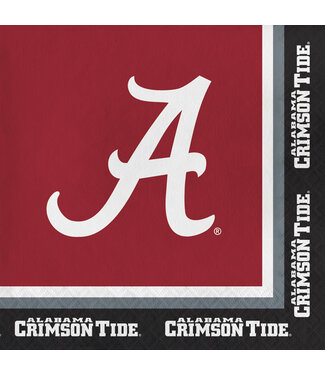 Creative Converting Alabama Crimson Tide Lunch Napkins - 20ct