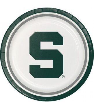 Creative Converting Michigan State Spartans Lunch Plates - 8ct