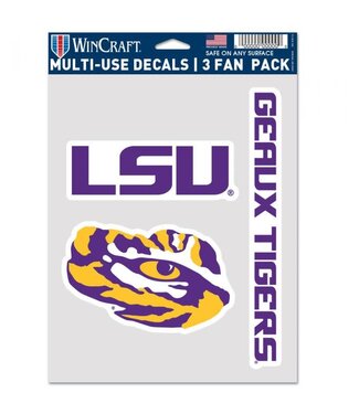 WINCRAFT LSU Tigers Multi-Use Decal Set