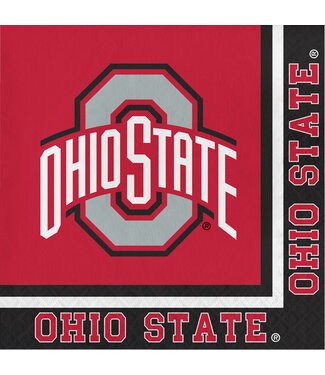 Creative Converting Ohio State Buckeyes Lunch Napkins - 20ct