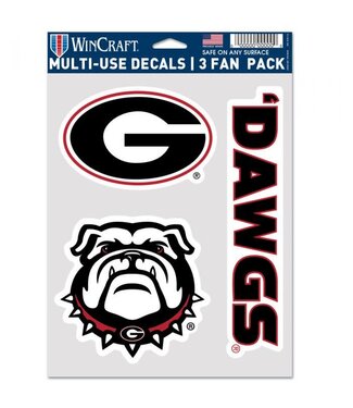 WINCRAFT Georgia Bulldogs Multi-Use Decal Set