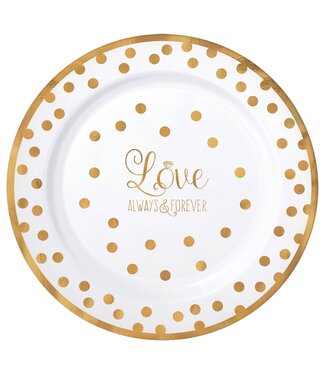 "Love" Premium Dinner Plates - 10ct