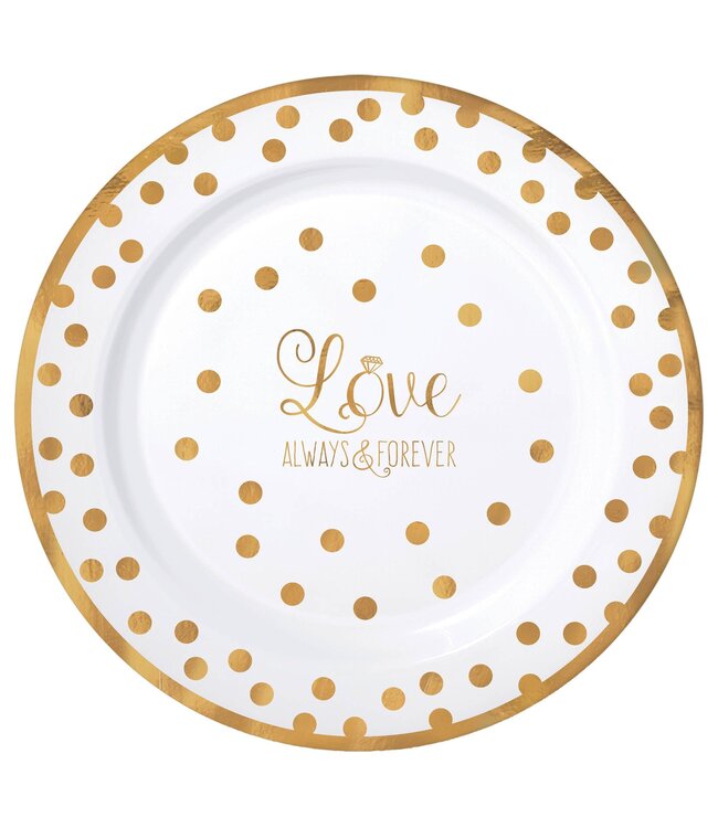 "Love" Premium Dinner Plates - 10ct