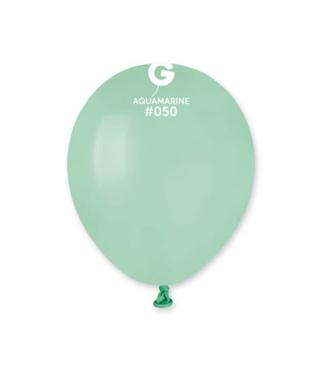 GEMAR Aquamarine #050 Latex Balloons,  5in, 100ct