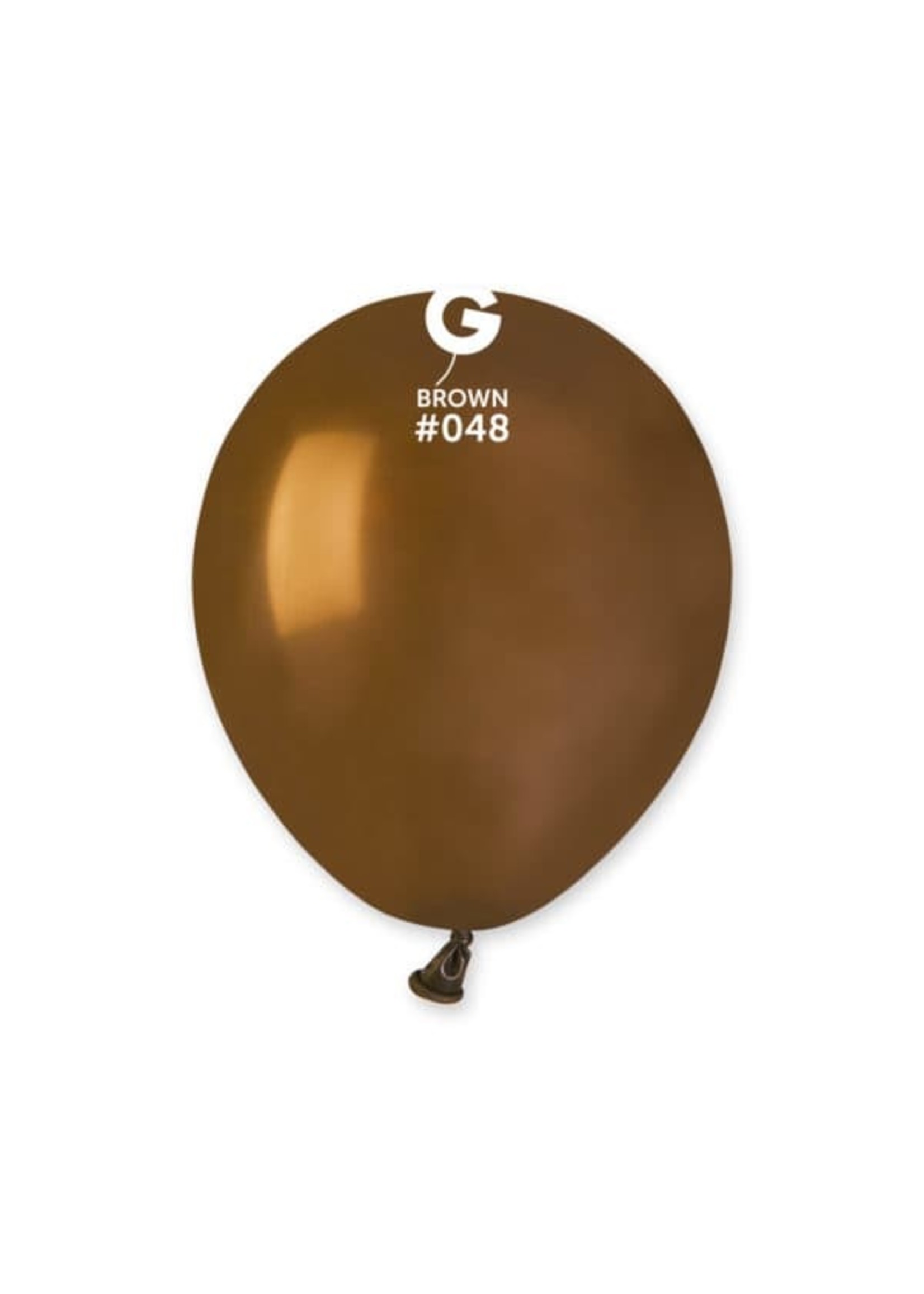 GEMAR Brown #048 Latex Balloons, 5in, 100ct