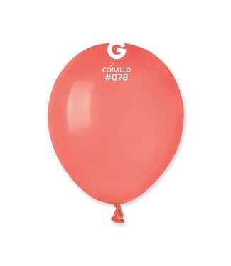 GEMAR Corallo #078 Latex Balloons, 5in, 100ct