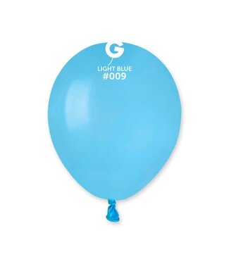 GEMAR Light Blue #009 Latex Balloons, 5in, 100ct