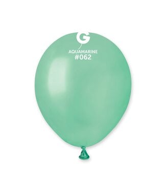 GEMAR Metallic Aquamarine #062 Latex Balloons, 5in, 100ct