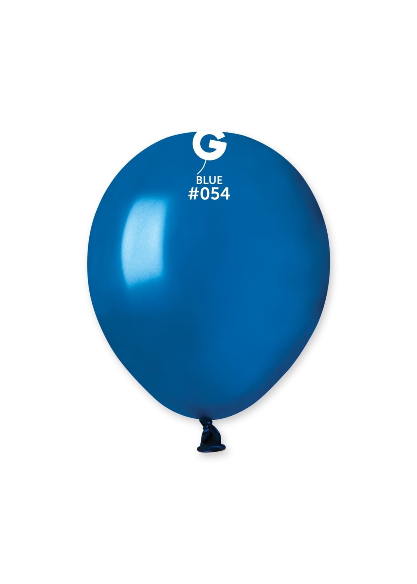 GEMAR Metallic Blue #054 Latex Balloons, 5in, 100ct