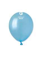 GEMAR Metallic Light Blue #035 Latex Balloons, 5in, 100ct