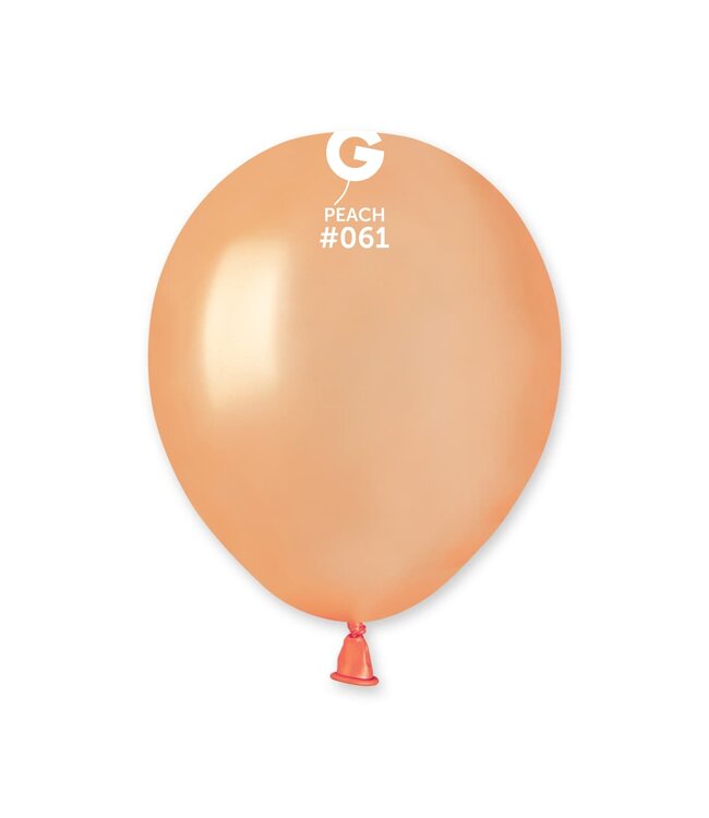 GEMAR Metallic Peach #061 Latex Balloons, 5in, 100ct