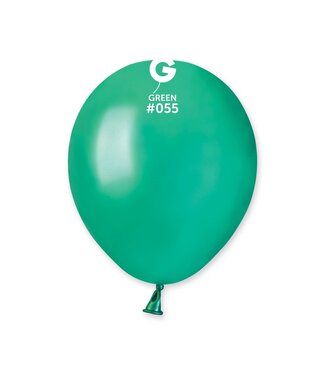 GEMAR Metallic Green #055 Latex Balloons, 5in, 100ct