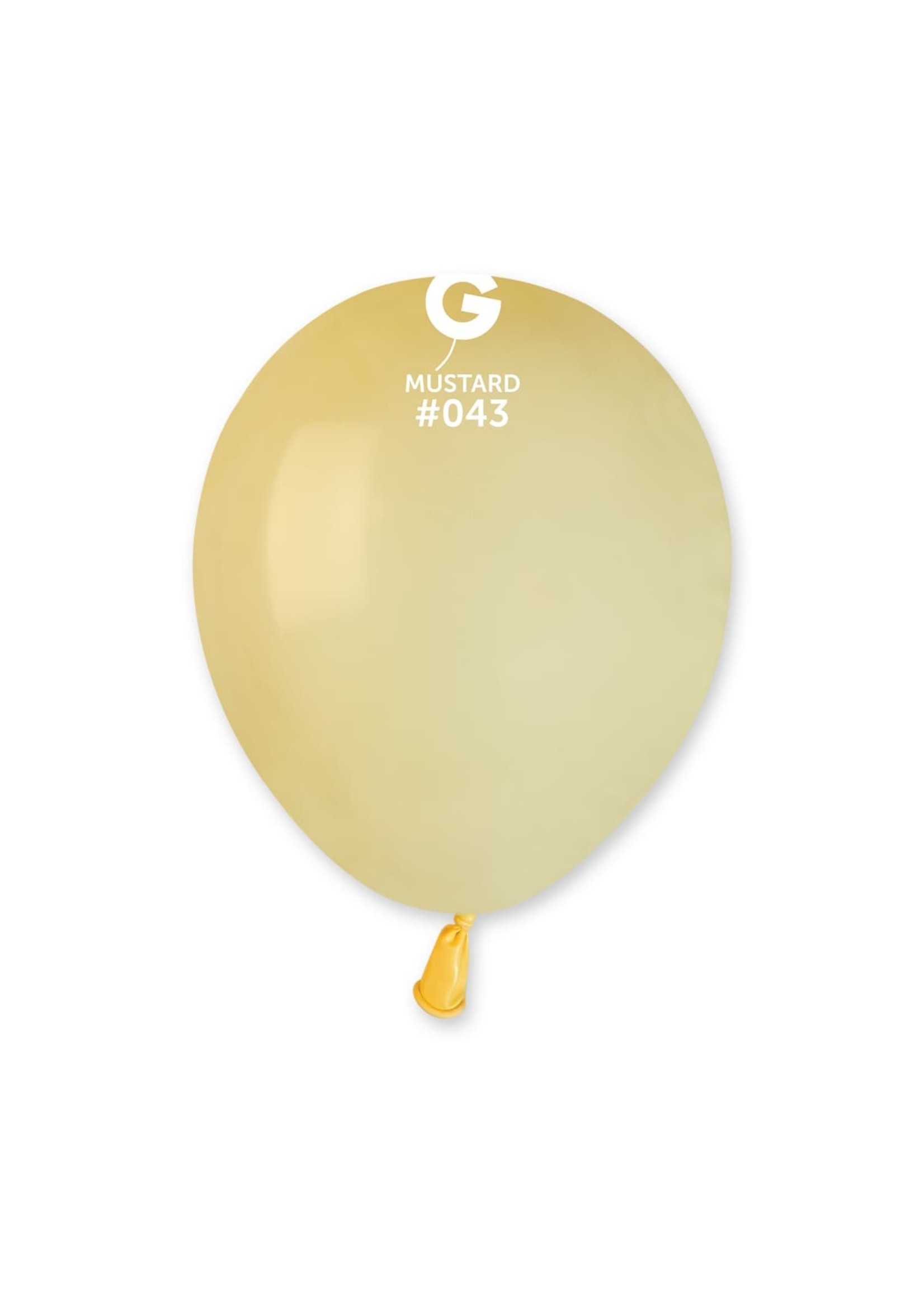 GEMAR Mustard #043 Latex Balloons, 5in, 100ct