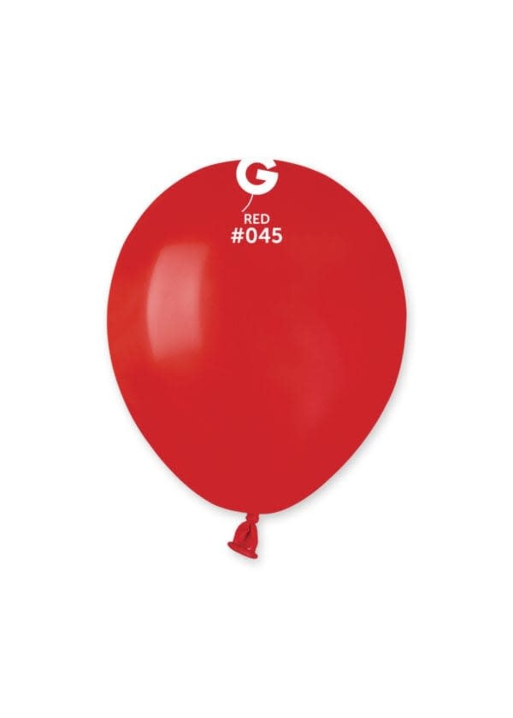 GEMAR Red #045 Latex Balloons, 5in, 100ct