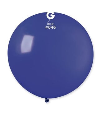 GEMAR Blue #046 Latex Balloon, 31in