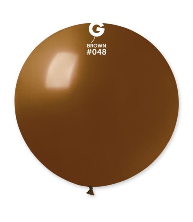 GEMAR Brown #048 Latex Balloon, 31in
