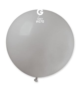 GEMAR Grey #070 Latex Balloon, 31in