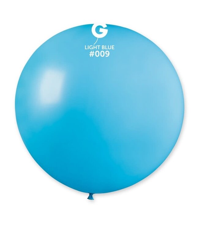 GEMAR Light Blue #009 Latex Balloon, 31in