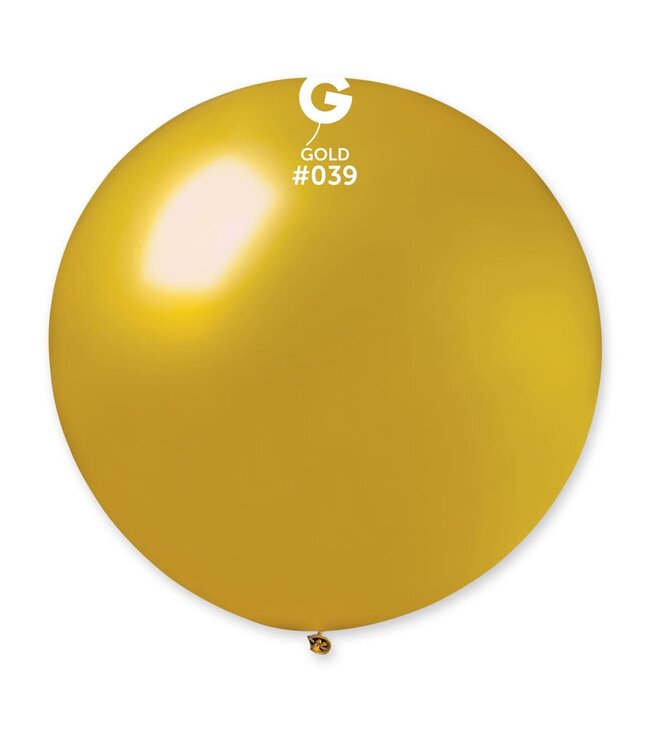 GEMAR Metallic Gold #039 Latex Balloon, 31in