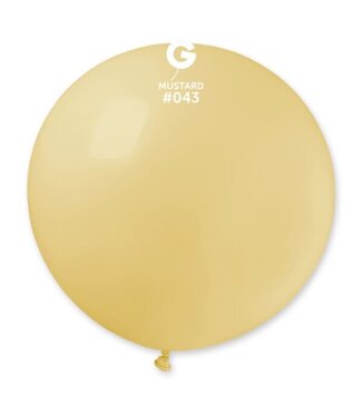GEMAR Mustard #043 Latex Balloon, 31in