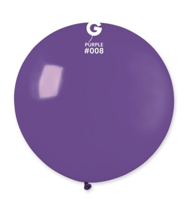 GEMAR Purple #008 Latex Balloon, 31in