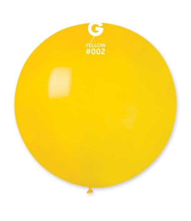 GEMAR Yellow #002 Latex Balloon, 31in