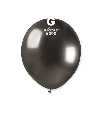 GEMAR Shiny Space Grey #090 Latex Balloons, 5in, 50ct