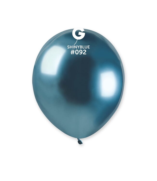 GEMAR Shiny Blue #092 Latex Balloons, 5in, 50ct