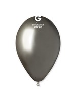 GEMAR Shiny Space Grey #090 Latex Balloons, 13in, 25ct
