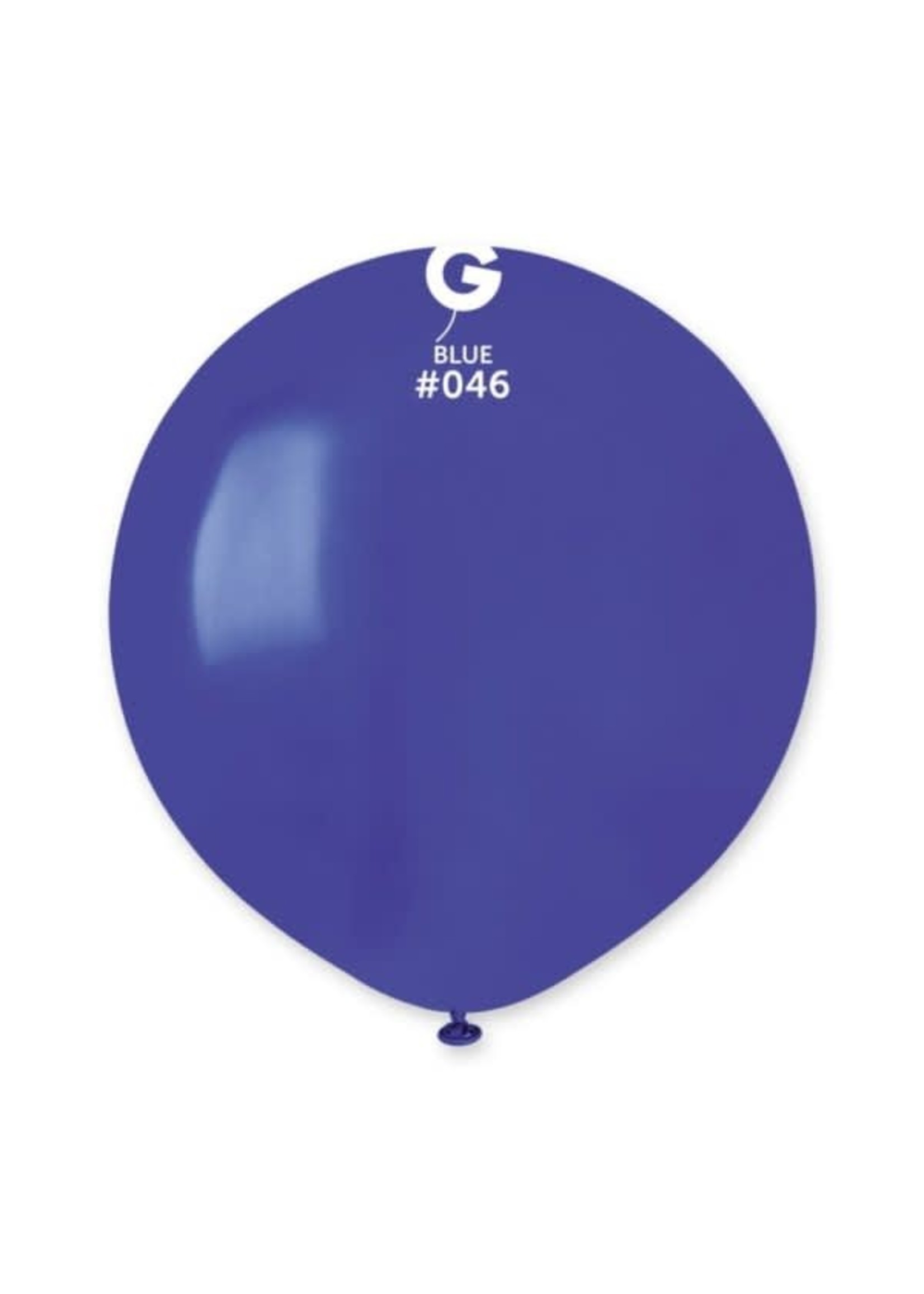 GEMAR Blue #046 Latex Balloons, 19in, 25ct
