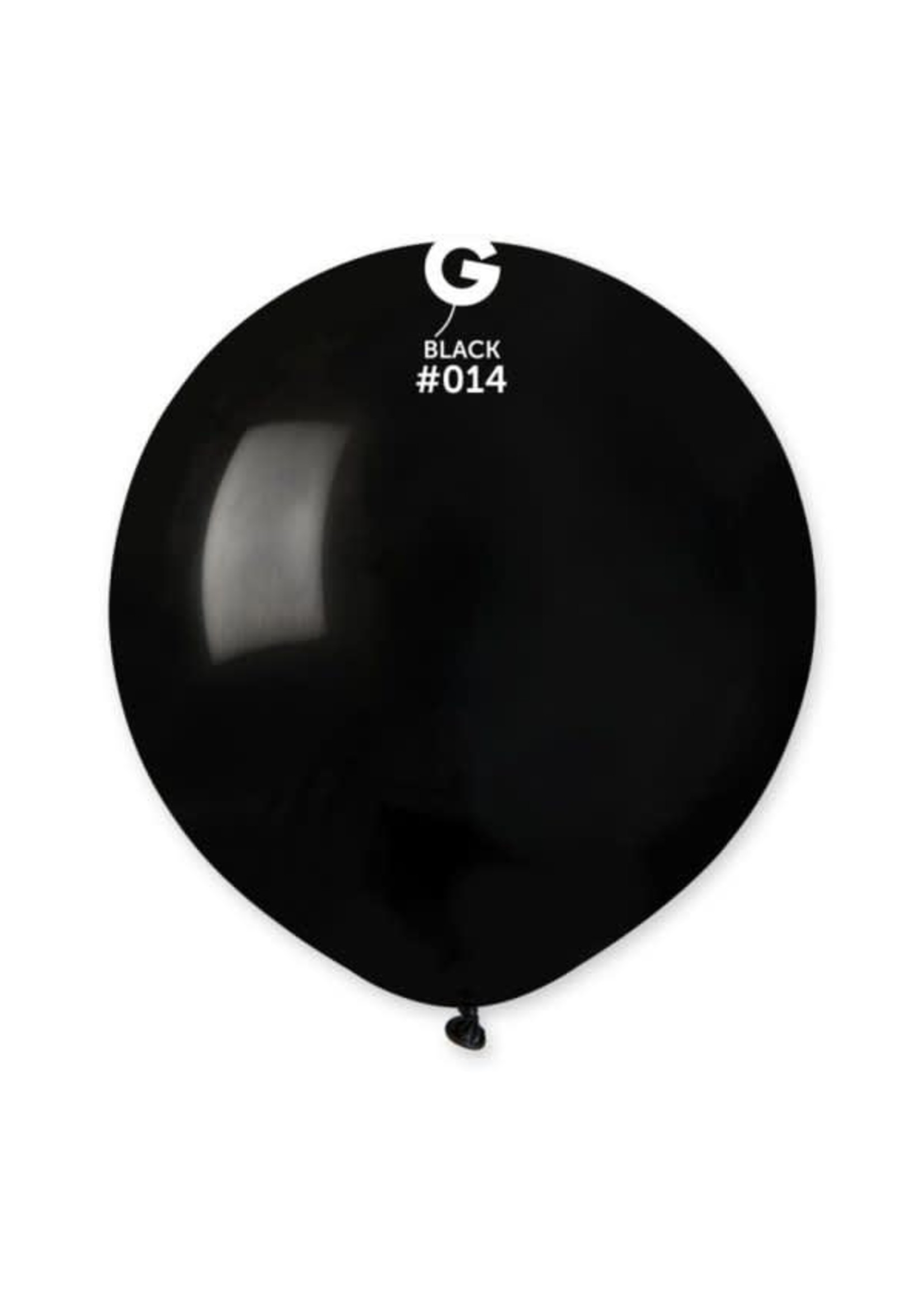 GEMAR Black #014 Latex Balloons, 19in, 25ct