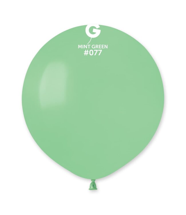 GEMAR Mint Green #077 Latex Balloons, 19in, 25ct