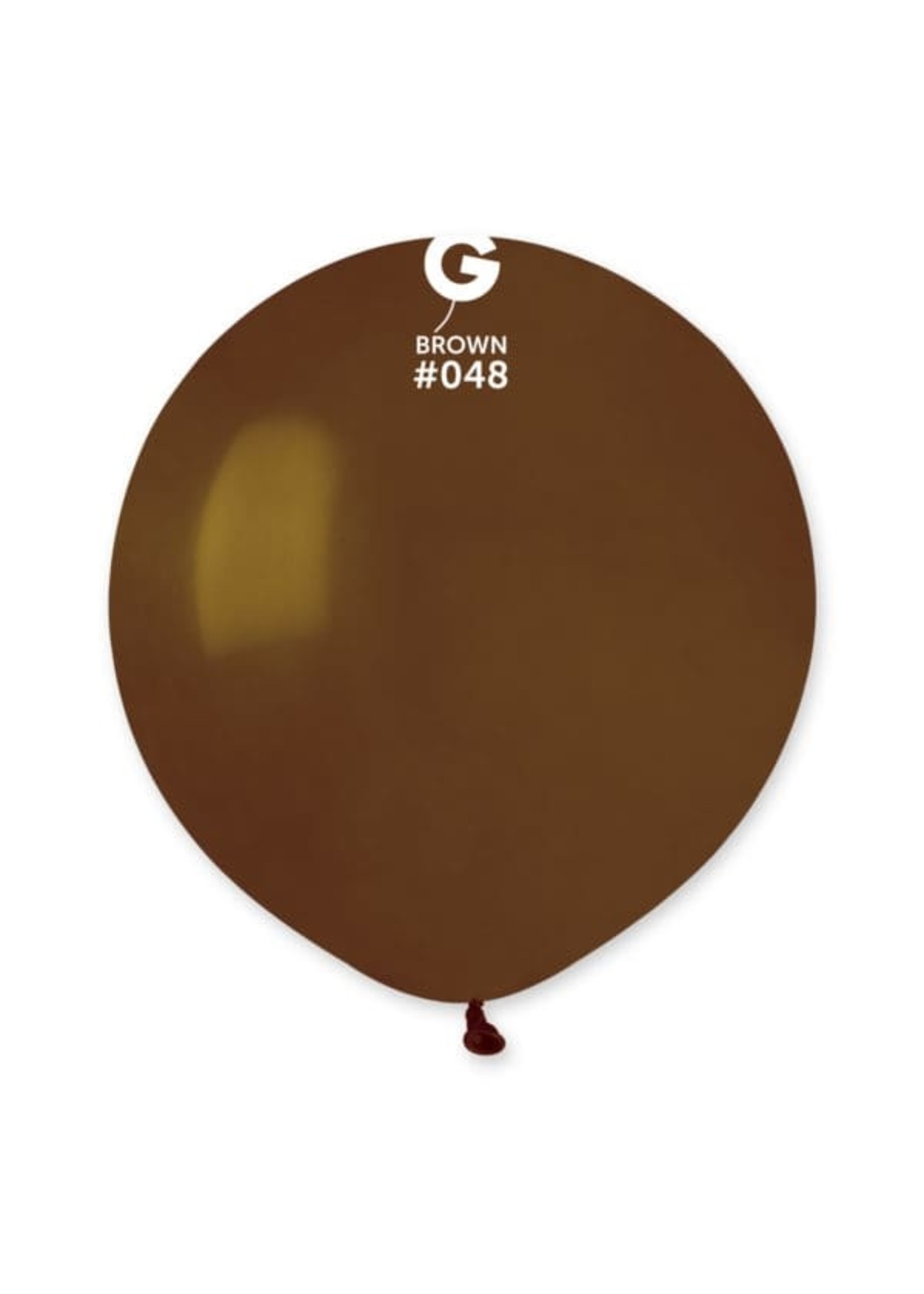 GEMAR Brown #048 Latex Balloons, 19in, 25ct