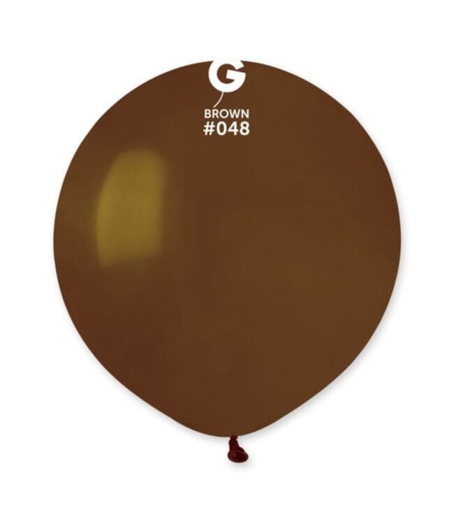 GEMAR Brown #048 Latex Balloons, 19in, 25ct