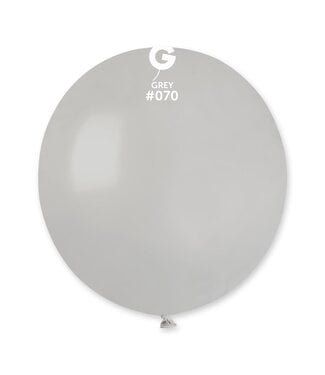 GEMAR Grey #070 Latex Balloons, 19in, 25ct