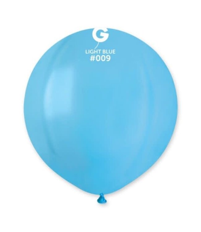 GEMAR Light Blue #009 Latex Balloons, 19in, 25ct