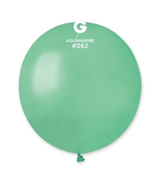 GEMAR Metallic Aquamarine #062 Latex Balloons, 19in, 25ct