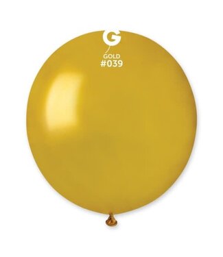 GEMAR Metallic Gold #039 Latex Balloons, 19in, 25ct
