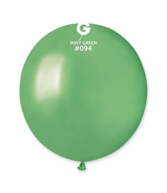 GEMAR Metallic Mint Green #094 Latex Balloons, 19in, 25ct