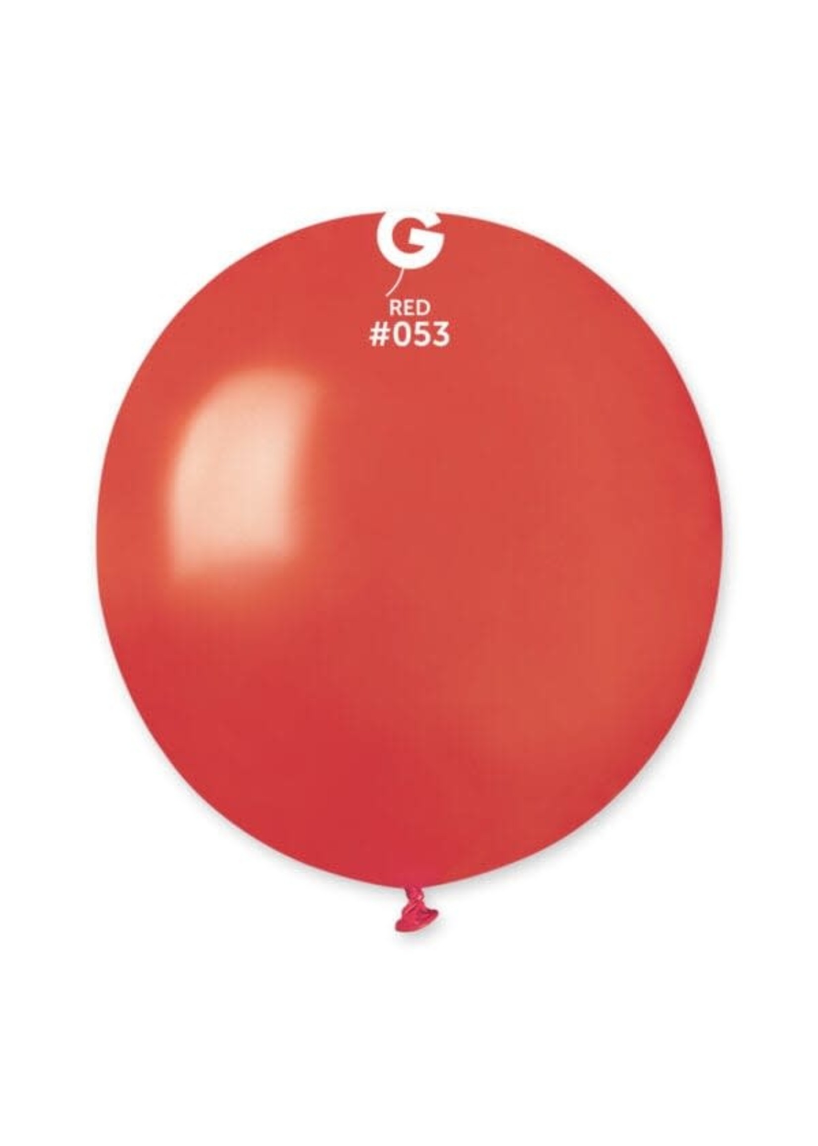 GEMAR Metallic Red #053 Latex Balloons, 19in, 25ct