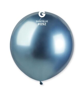 GEMAR Shiny Blue #092 Latex Balloons, 19in, 25ct