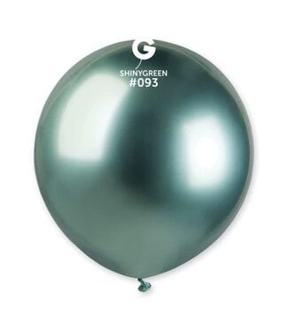 GEMAR Shiny Green #093 Latex Balloons, 19in, 25ct